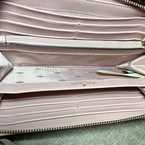 kate spade New York Pink Flamingos By The Pool Lacey Wallet 7.5”Lx4”Hx1.25”W - Picture 15 of 17